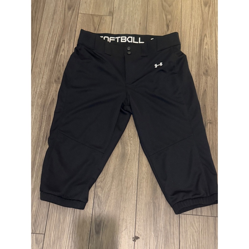 Under Armour Women's Utility Softball Pants Knickers Black Size Large
